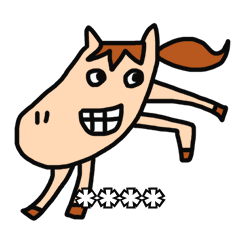 Haru is horse. Her's custom stickers.