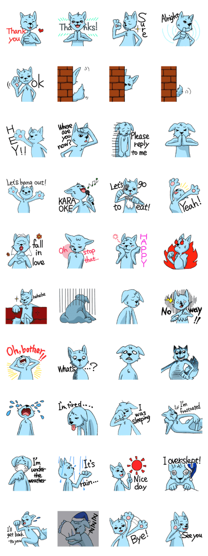 The child wolf who talks with friends