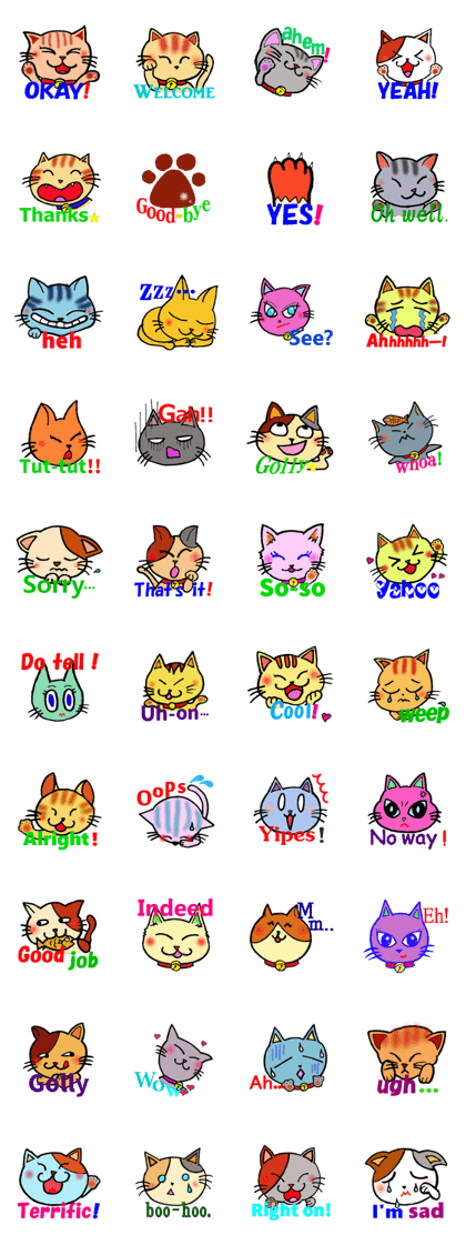 Cute cat friends