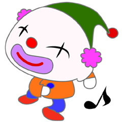 Cheerful clown