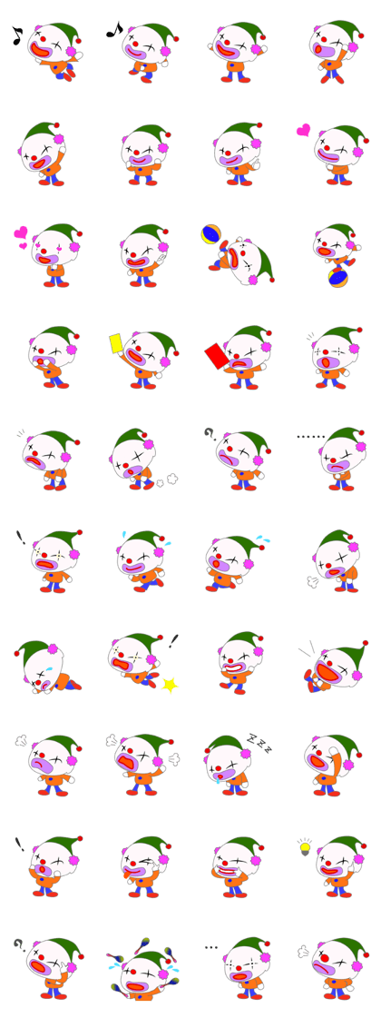 Cheerful clown