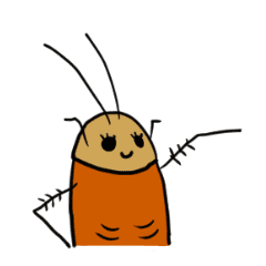 かわいい茶色の虫 Line スタンプ Line Store