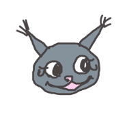 Gray Cat Sticker