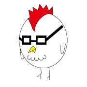 chicken with glasses