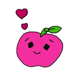 simple pink apple