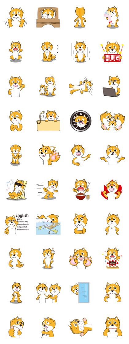Mameshiba Sticker Gon Samurai