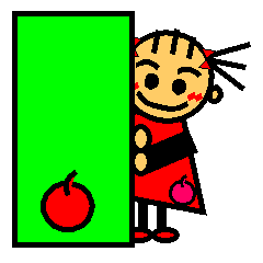 りんご大好き、りんごちゃん 1（文字なし）