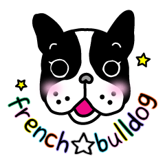 The French bulldog stickers