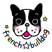 The French bulldog stickers