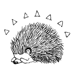 hand-painted Hedgehog