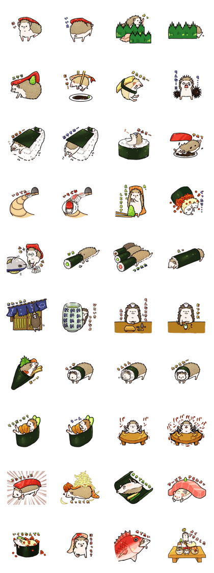 Sushi and hedgehog,"Sudgehog"!