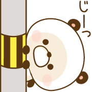 Sticker basic set of a panda