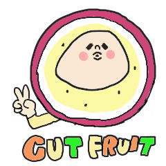 Cute cut fruits
