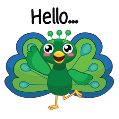 緑の孔雀