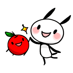 りんごちゃんとうさパンダ Line スタンプ Line Store