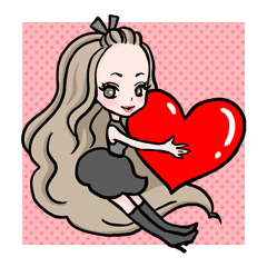 Ms.Pompadour Love Hearts