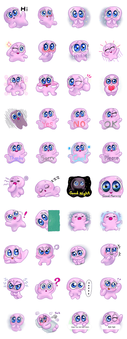 MoongMing, The cute pink ameba MoongMing, The cute pink ameba