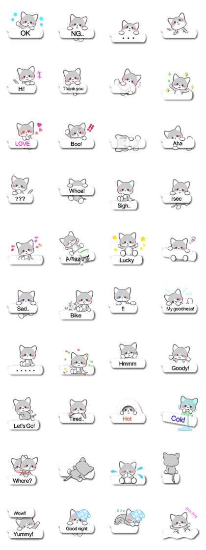 Silver Tabby Cat(English) Silver Tabby Cat(English)