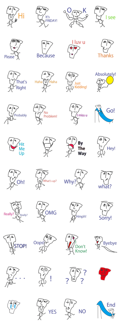 Funny Face Stickers! Funny Face Stickers!