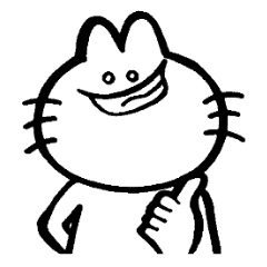 Funny white rabbit.