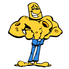The Incredible Cheeseman, the superhero – LINE stickers | LINE STORE