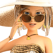 The gorgeous girl with the big hat The gorgeous girl with the big hat