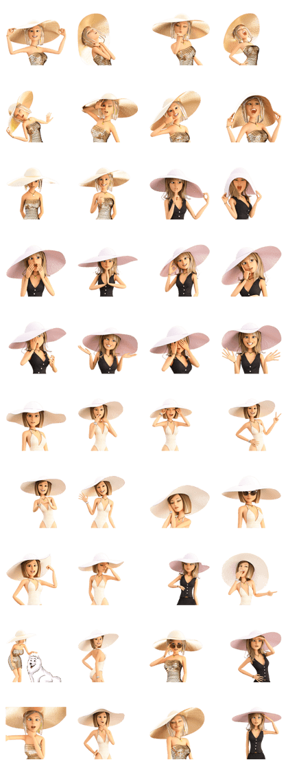 The gorgeous girl with the big hat The gorgeous girl with the big hat