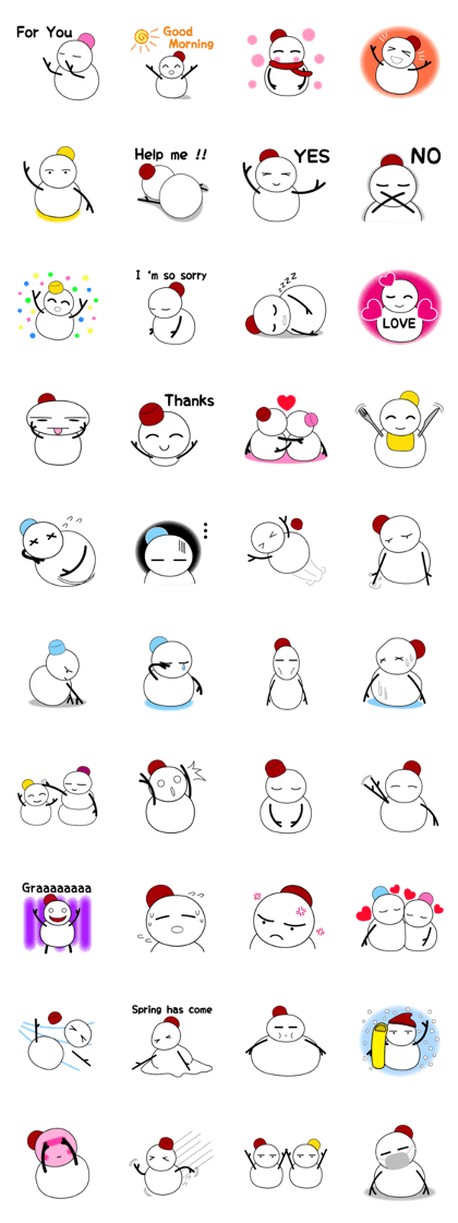 Yukitama of the snowman
