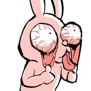 Rabbit have blogshot eyes Rabbit have blogshot eyes