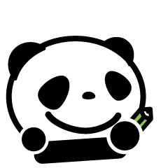 Greeting panda (Japanese)