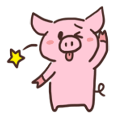 piggy life sticker