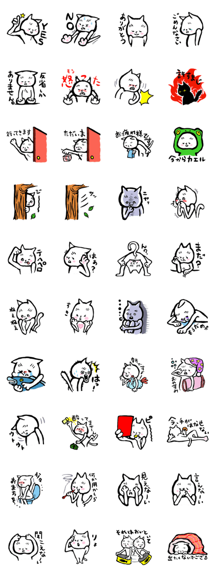 Bibimaru of a white cat Bibimaru of a white cat