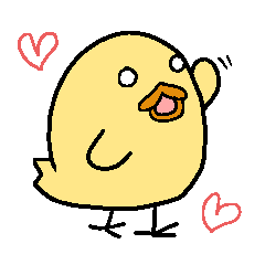a chick sticker (name is piyosi)