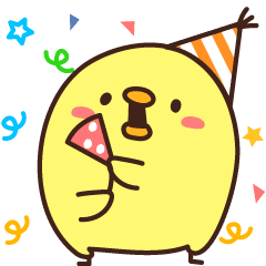 Birthday Of A Chick And Celebration Line Stickers Line Store Birthday Of A Chick And Celebration Line Stickers Line Store
