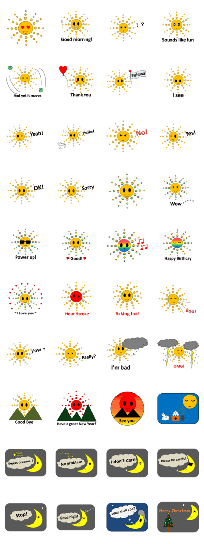 The sun and the moon.(English) The sun and the moon.(English)