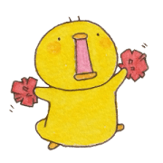 The chick of laid-back face