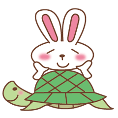 Nagoya-benn Yattokame&Rabbit Sticker