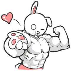 Rabbo the Muscle Rabbit – LINE stickers | LINE STORE