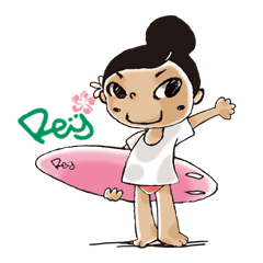 ガールズサーファー物語 Line スタンプ Line Store