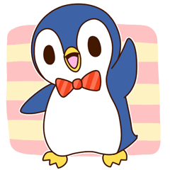 Fashionable penguin