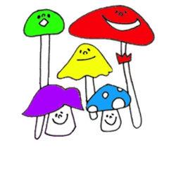 5 colors Mushrooms