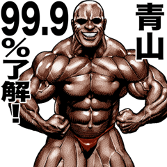 Aoyama dedicated Muscle macho sticker