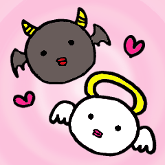 デビルくんとエンジェルちゃん Line スタンプ Line Store デビルくんとエンジェルちゃん Line スタンプ Line Store