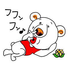 Funny bear of Kansai dialect