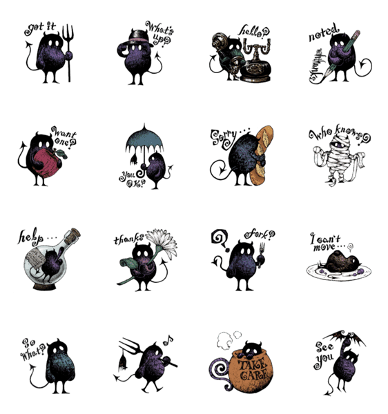 ミニマム悪魔といつでもハロウィン Lineクリエイターズスタンプ Stamplist ミニマム悪魔といつでもハロウィン Lineクリエイターズスタンプ Stamplist