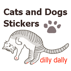 Cats & Dogs with Funny Looks in English