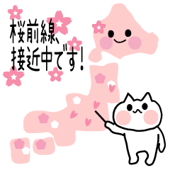 ゆるゆるゆるにゃこ お花見なのにゃ Line スタンプ Line Store ゆるゆるゆるにゃこ お花見なのにゃ Line スタンプ Line Store