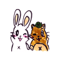 rabbit and tanuki