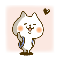 Nyanpokomaru White cat