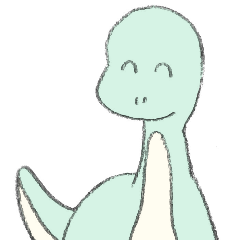 Smiling Dinosaur's Sticker